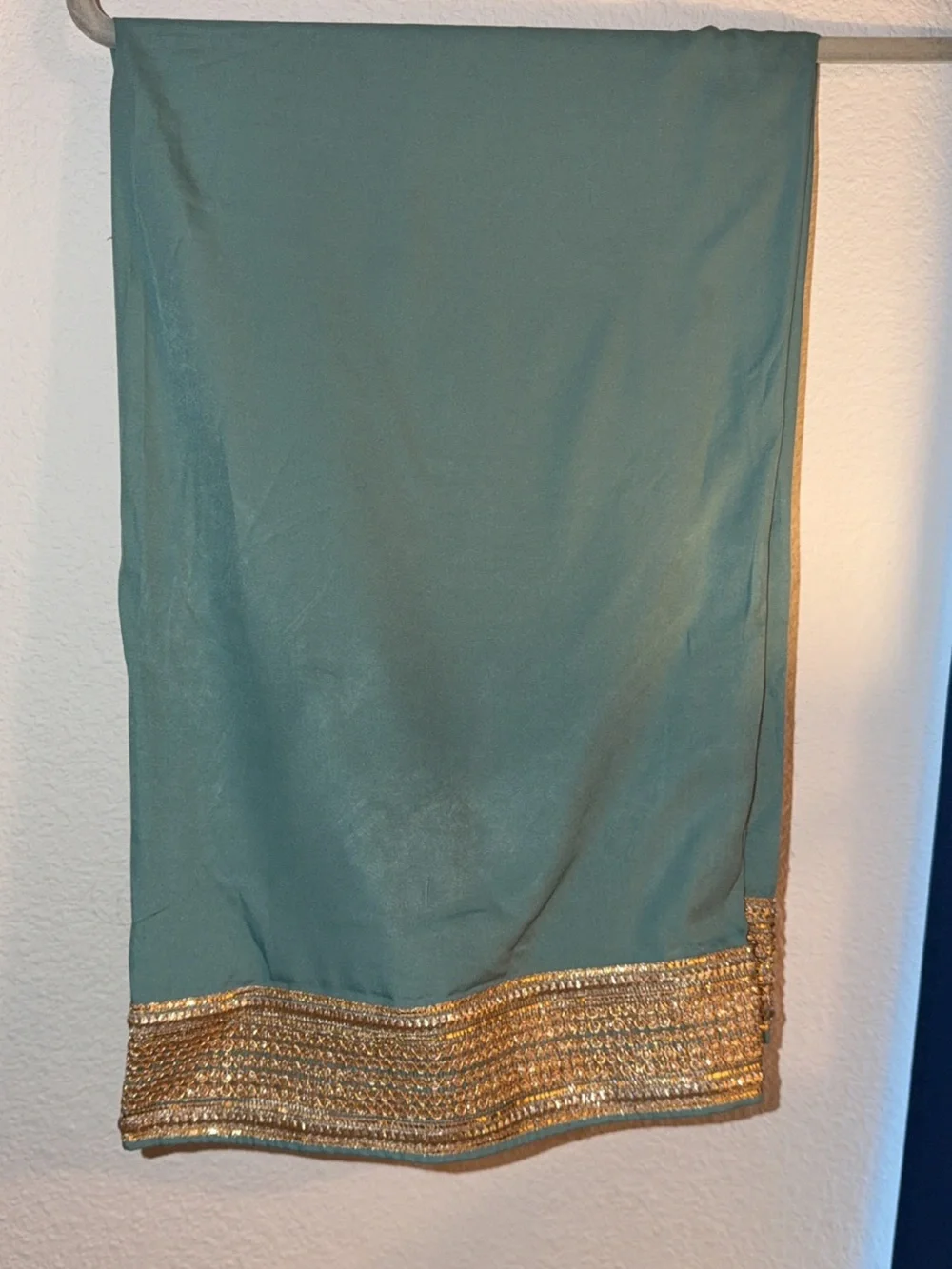 Beautiful Embroidered Eid/party wear outfit Set with Gold Accents
